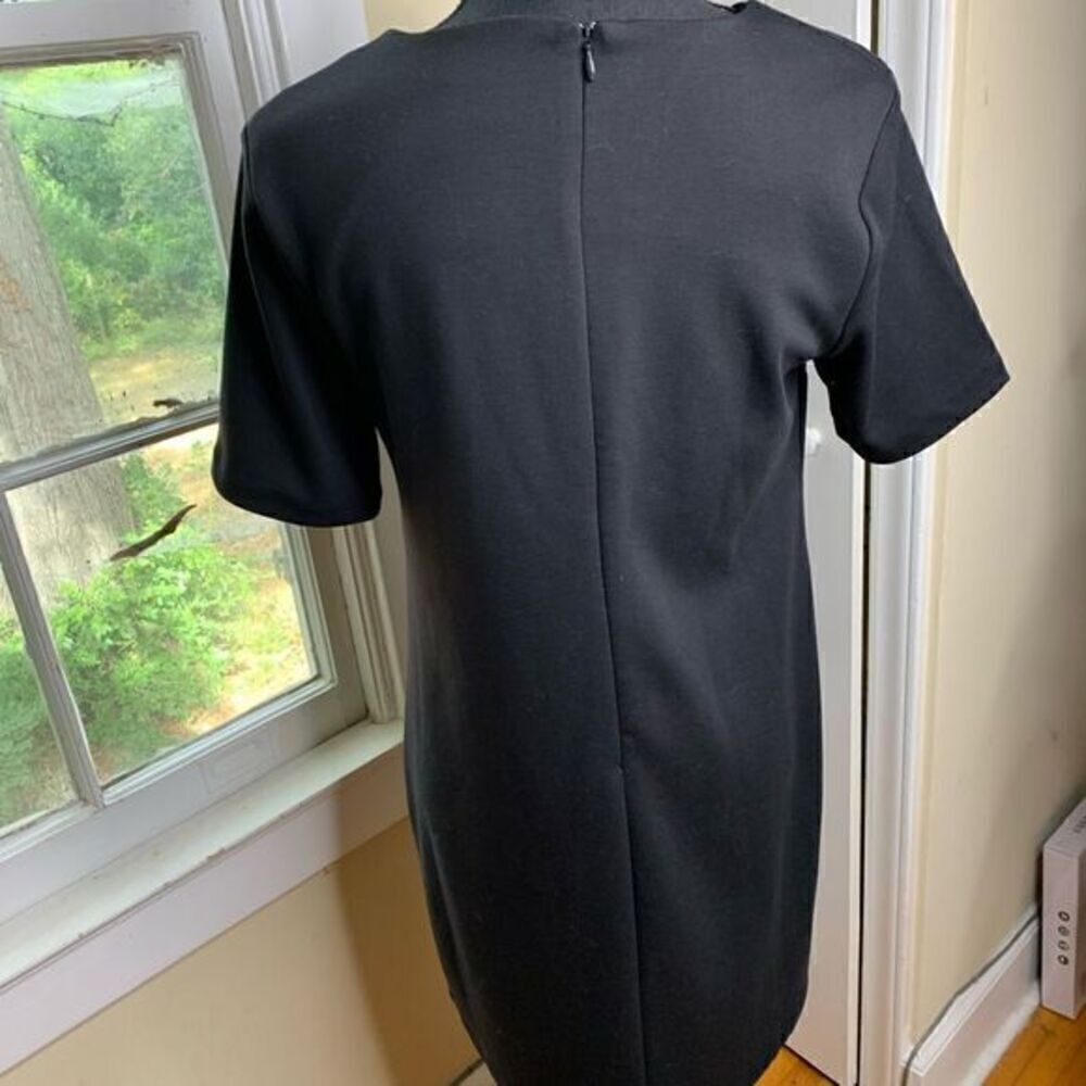 Old Navy comfy knee-length dress size SP black zipper back - Picture 3 of 6
